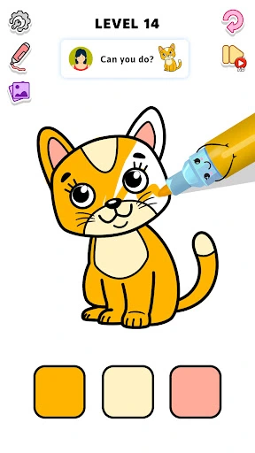 Gameplay screenshot 2 from Coloring Page ASMR Drawing - Simulation game